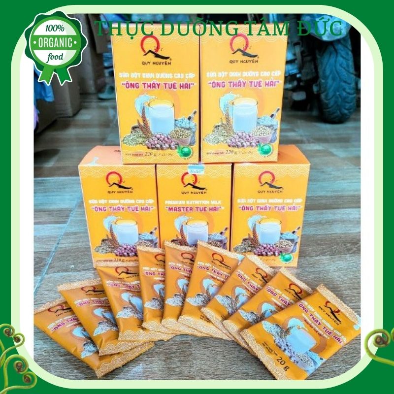 Sữa bột dinh dưỡng cao cấp Ông thầy Tuệ Hải hộp 220g x 11 gói -