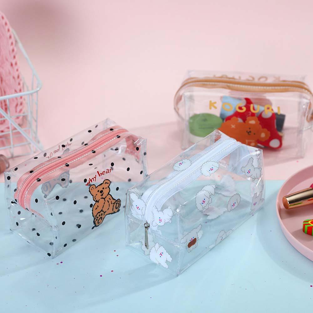 Túi Đựng Mỹ Phẩm Bằng Chất Liệu PVC Trong Suốt Tiện Dụng Khi Đi Du Lịch