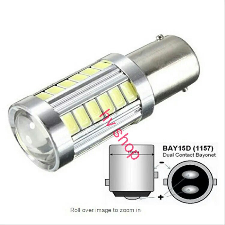 Đèn led hậu 33 SMD gắn xe máy 1157 12V hv shop