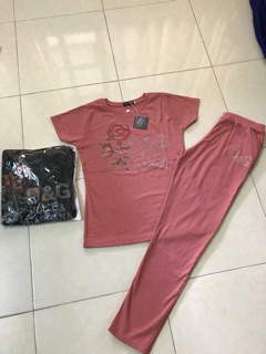 Đồ bộ nữ vải bo gân 100%