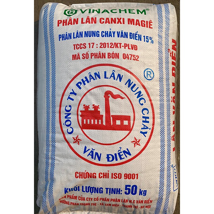 Phân lân nung chảy Văn Điển túi 2 kg.