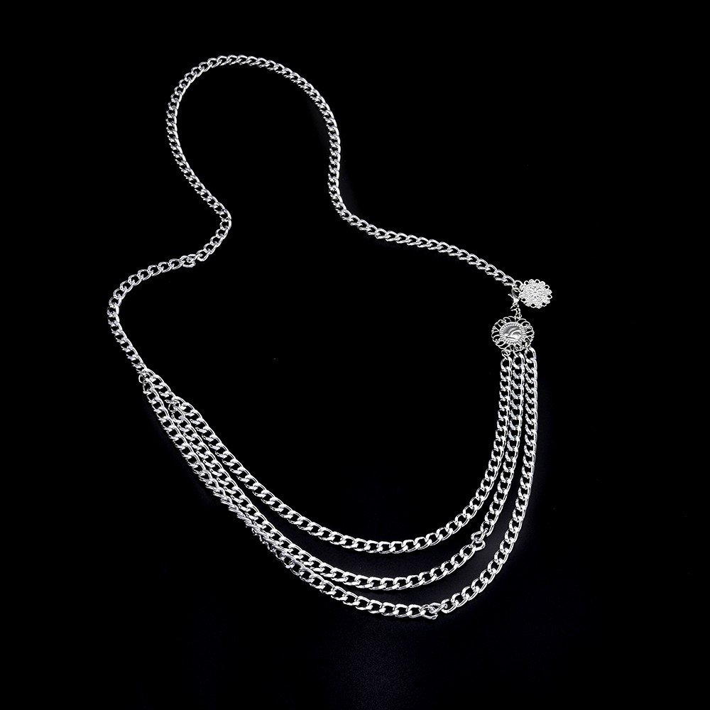 Dây thắt lưng 4 lớp phong cách vintage cá tính thời trang dành cho nữ