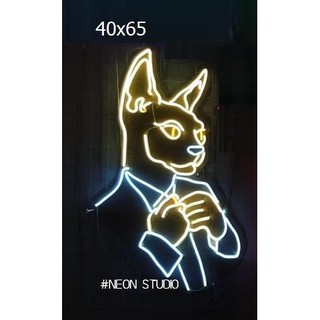 Đèn Led Neon THẦN MÈO BEERUS - BEERUS Neon Sign Trang Trí Phòng Game phòng ngủ