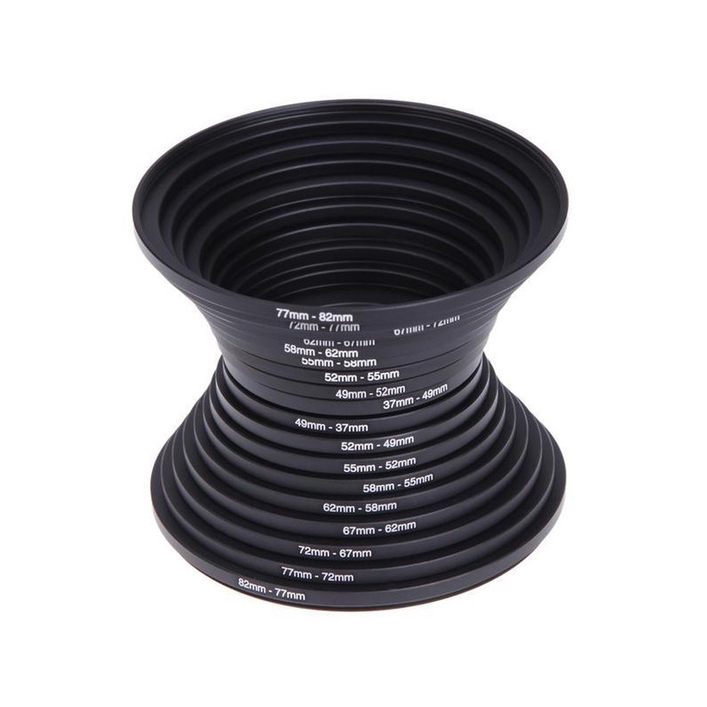 Vòng Kim Loại Nối Tăng Cường Ống Kính Máy Ảnh 37 40.5 43 46 49 52 55 58 62 67 72 77 82mm