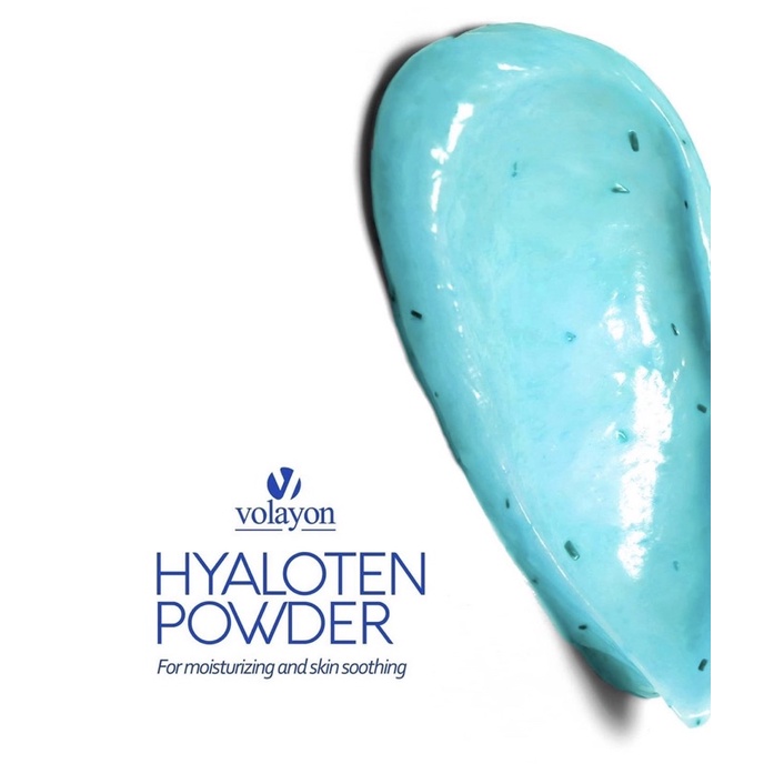 Mặt Nạ Tảo Volayon Hyaloten Powder Xanh dương cấp nước hạ nhiệt da