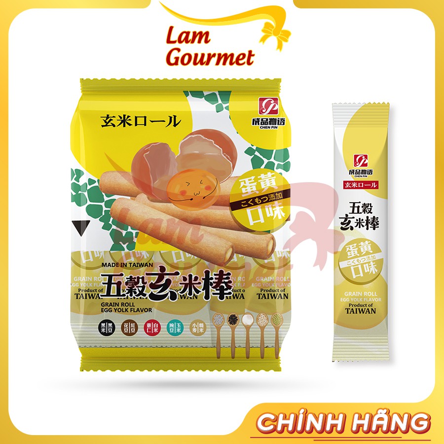 Bánh Cuộn Roll Đài Loan  Vị Trứng Muối và Rong Biển 160g - Lam Gourmet