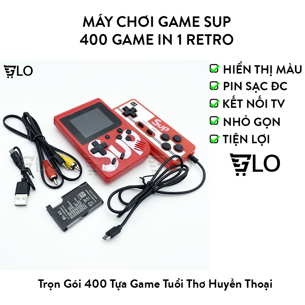 Máy Chơi Game Sup 400 Game In 1 Retro Kèm Tay Cầm Chơi Game 2 Người |  Shopee Việt Nam