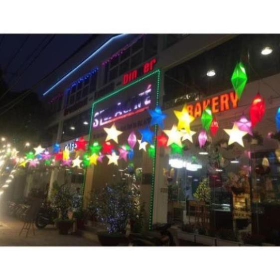 Lồng đèn Hoa Sen bằng nhựa xuyên sáng trang trí quán cafe sân vườn, chùa chiền, đường phố...