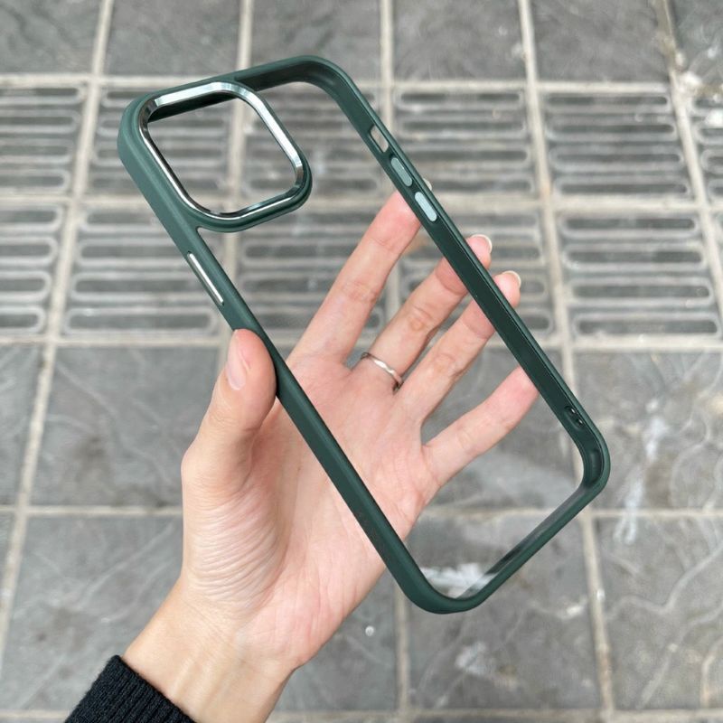 Ốp lưng Iphone 14 pro max , 14 pro , 14 plus , 14 ,13 Pro Max,13 pro,13, 12 pro max viền màu X&M siêu đẹp