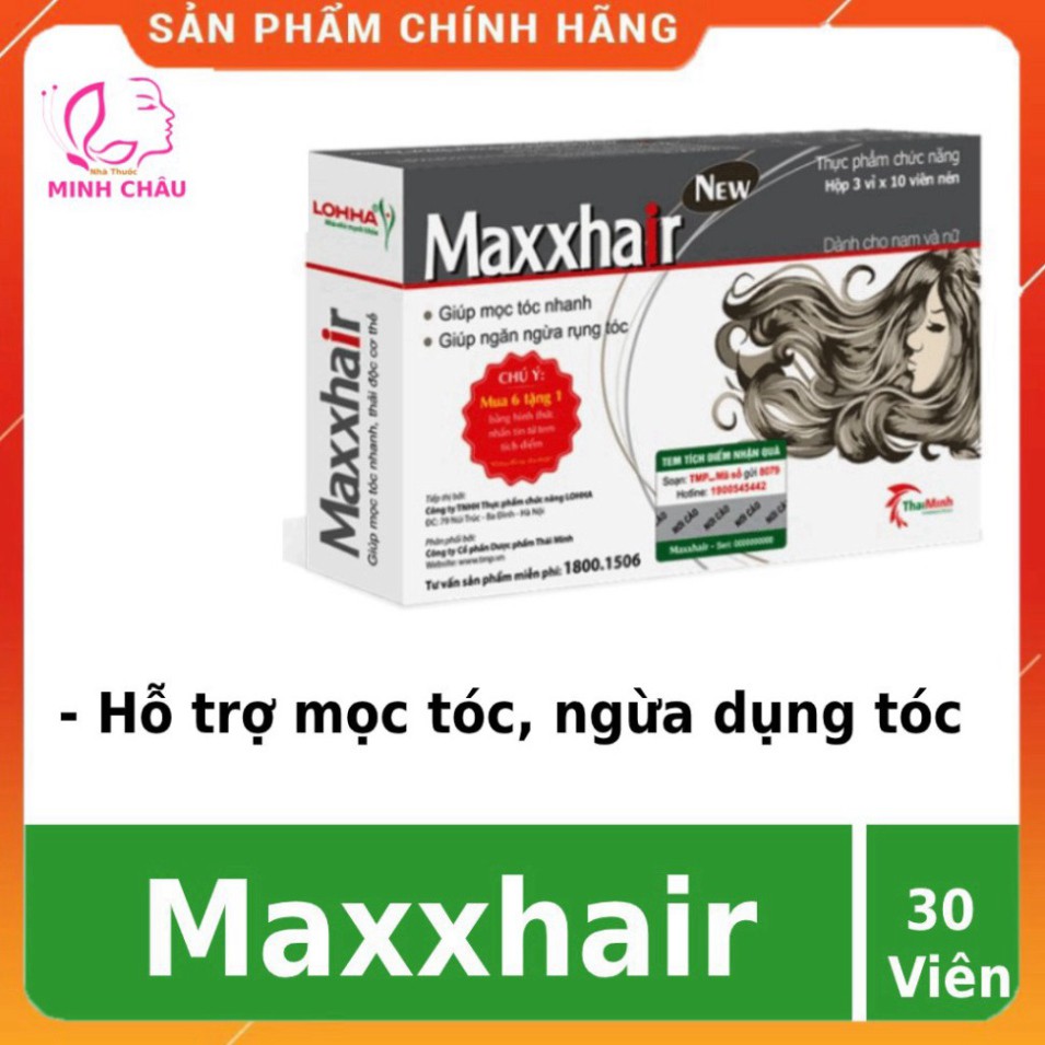 XẢ LỖ Viên Uống Dưỡng Tóc Giảm Rụng Tóc❤️FREESHIP👍 Maxxhair ❤️ giúp chăm sóc tóc, mọc tóc nhanh, giảm rụng tóc XẢ LỖ