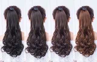 Tóc cột 😍 free ship❤️xoăn đuôi lửng cao cấp