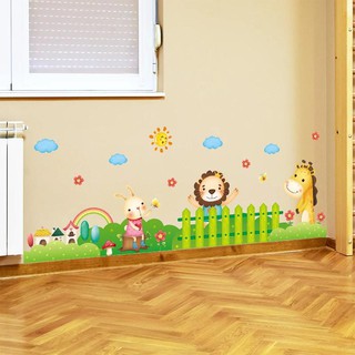 decal dán tường vườn thú