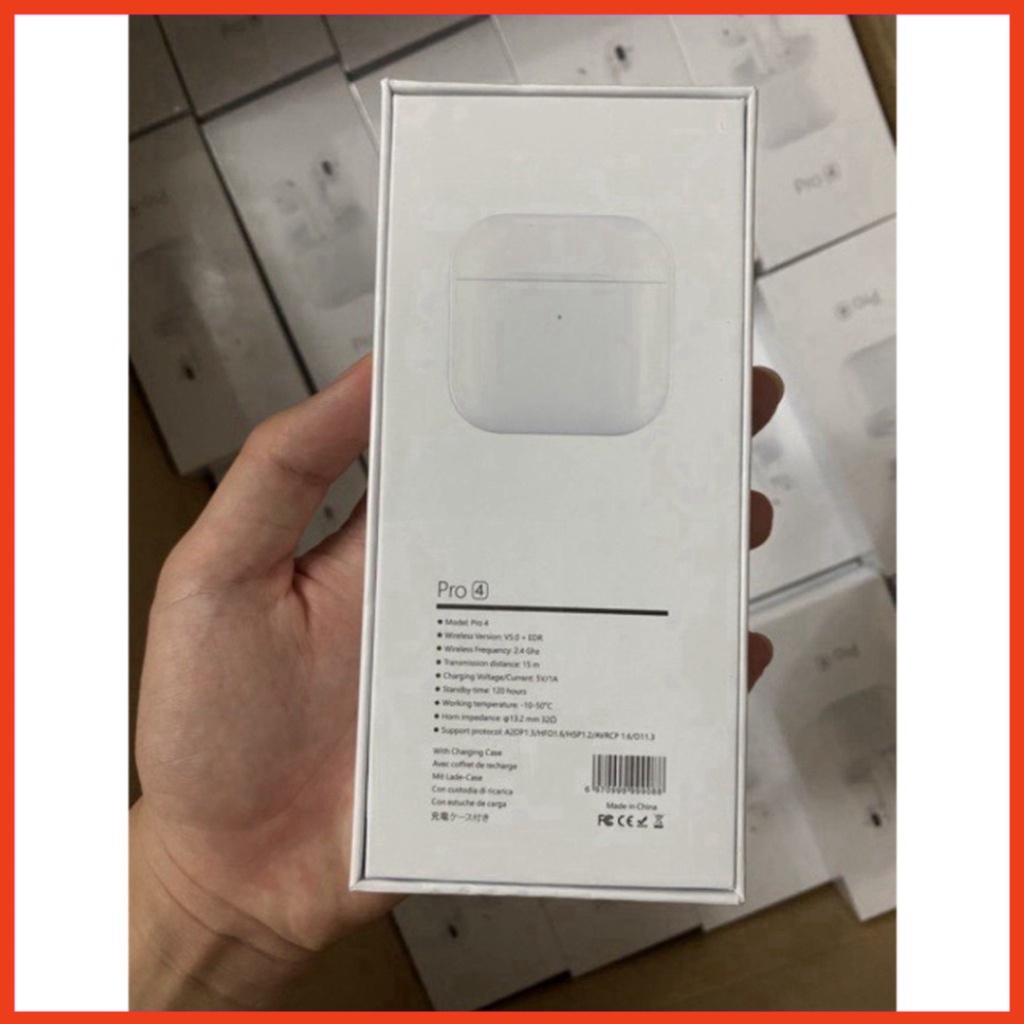 (SaLe) Tai Nghe Bluetooth Airpods Pro 4 Loại 1 . Tự Động Kết Nối Với Iphon . Âm Thanh Cực Đỉnh (Cam Kết Chất Lượng (Chất