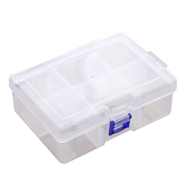 Hộp nhựa 6 ngăn đựng trang sức đa năng tiện lợi