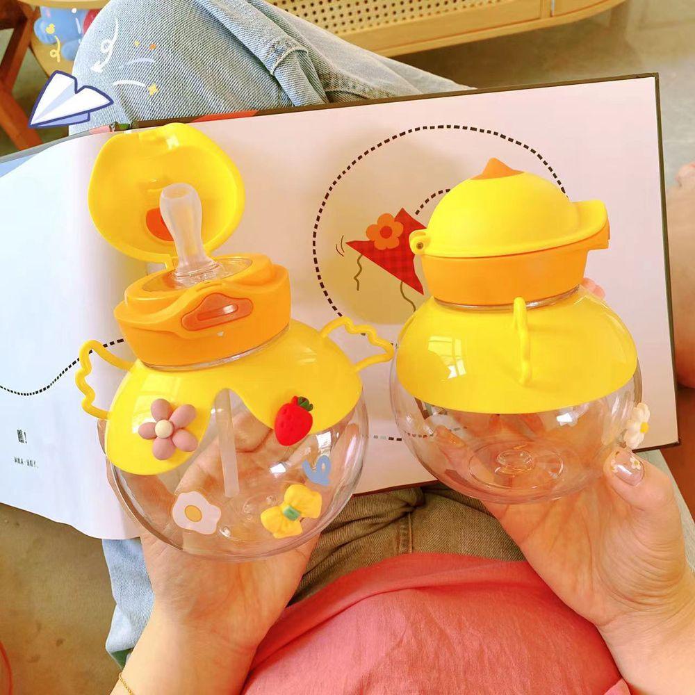 JARRED Bình Nước Hình Chú Vịt Dễ Thương Có Dây Đeo Vai Tiện Dụng Cho Bé