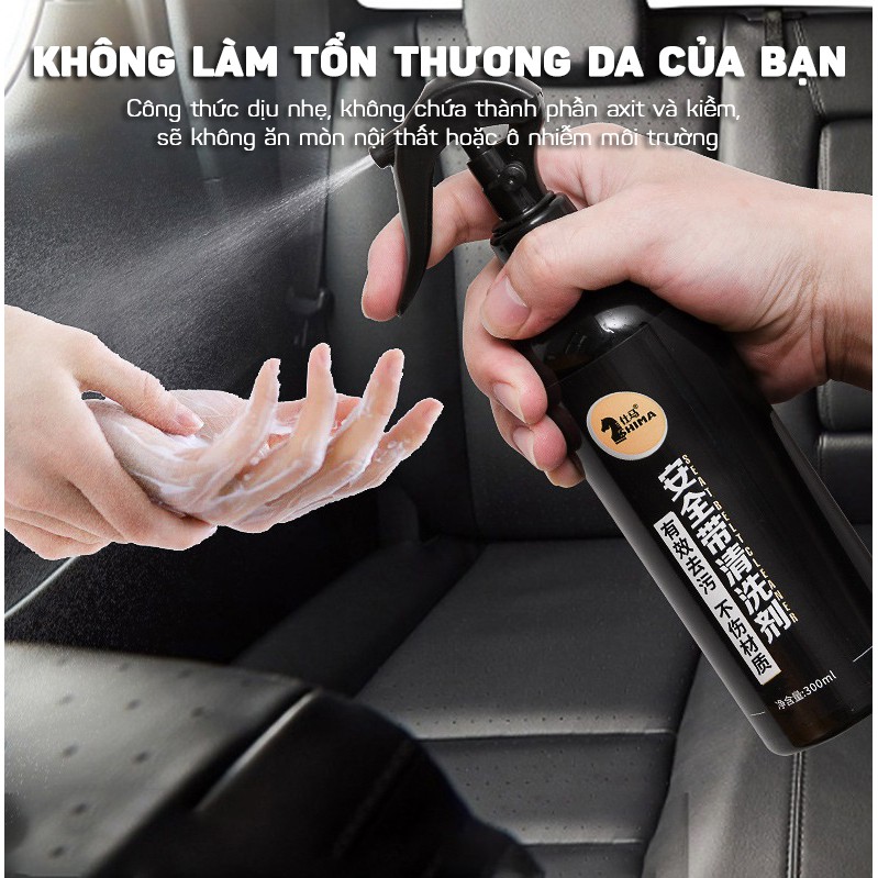 Dung Dịch Tẩy Sạch Vết Bẩn Trên Dây Đai An Toàn Nội Thất Ô Tô Cao Cấp 300ml