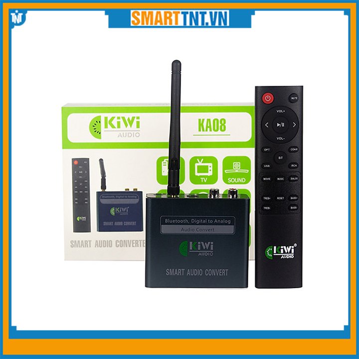 Bộ chuyển đổi âm thanh Digital sang Analog có Bluetooth Kiwi KA08 cao cấp