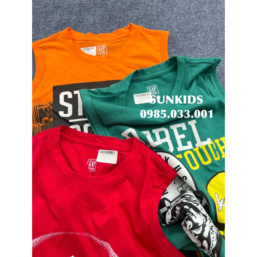 Bộ hè ba lỗ bé trai G,ap nhiều hình 100% cotton