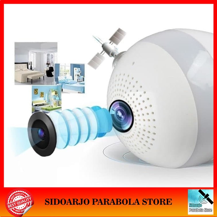 Camera Ip Wifi V360eyes Ipcam Bulb Panoramic 360 Vr