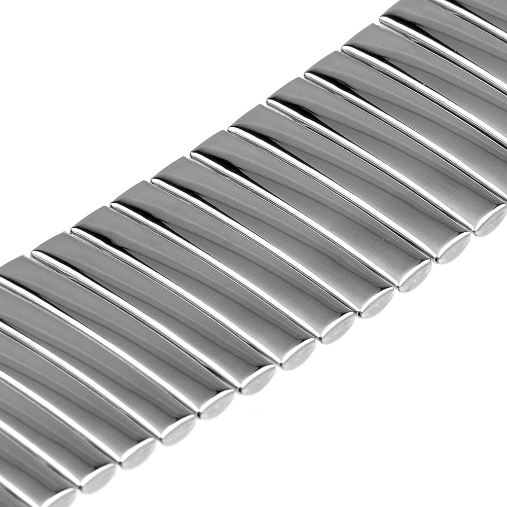 Elastic Watchband for iWatch Apple Watch Series 5 4 3 2 Stainless Steel Bracelet Accessory Band Strap Silver