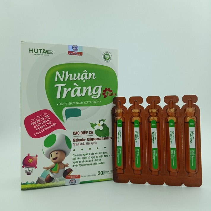 COMBO 1 Nhuận tràng HUTA + 1 Men vi sinh Entero HUTA chống TÁO BÓN, giúp bé tiêu hóa tốt