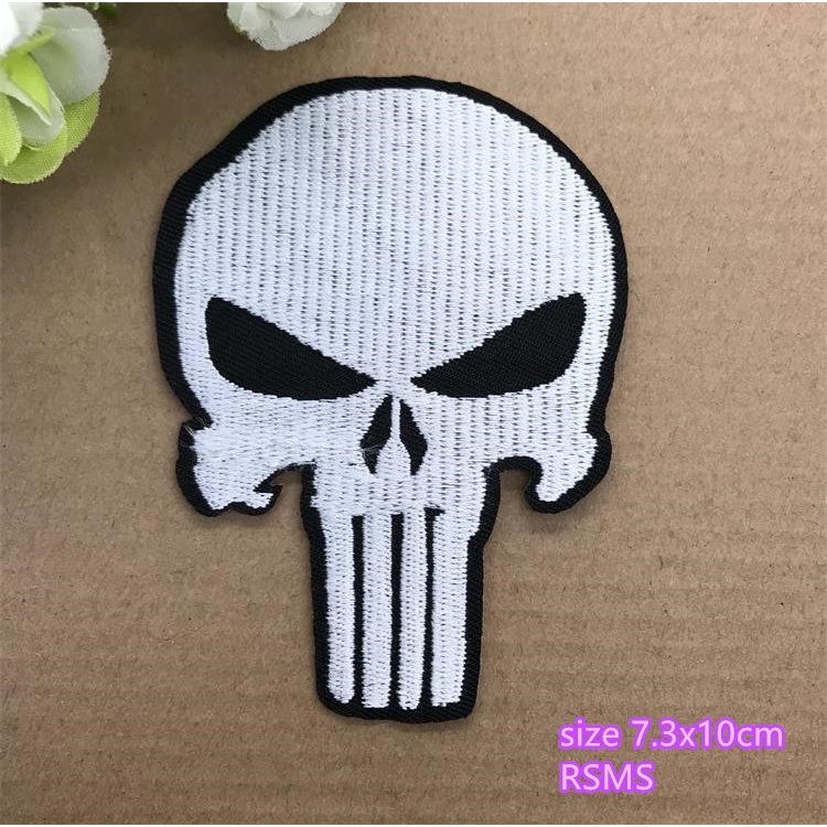 Jurassic park Miếng Dán Ủi Quần Áo Thêu logo Nhóm punisher team cobra sex diy