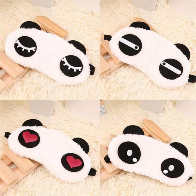 Bịt mắt ngủ -che mắt hình gấu trúc Panda so cute dễ thương