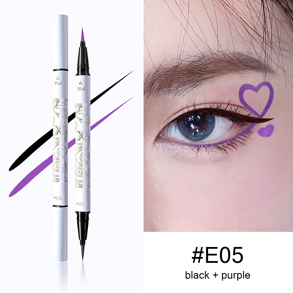 GRACEDO VIOLET FAIRY 2 đầu kẽ phấn eyeliner măt bút kẻ mắt đầu trang điểm tự nhiên nhanh khô lâu trôi và chống thấm kẻ mắt nước lâu trôi