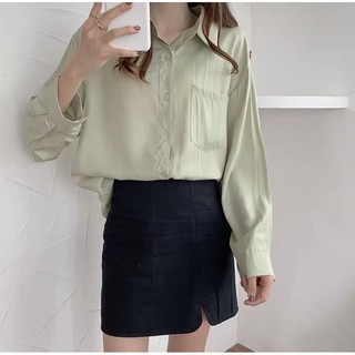 Áo sơ mi lụa tăm Quảng châu