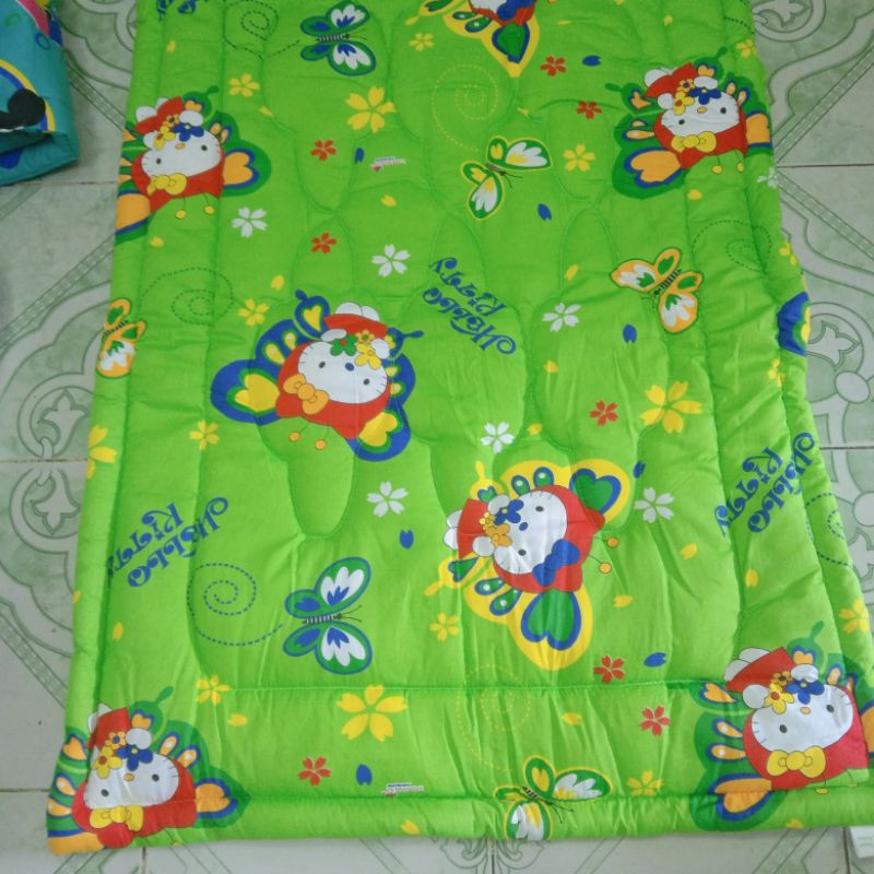 Nệm Trẻ Em Bằng Gòn Hơi Chất Vải Cotton 100% Rất Mát | 80 x 120