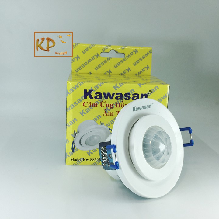 Công tắc cảm ứng chuyển động hồng ngoại gắn âm trần Kawa SS30B