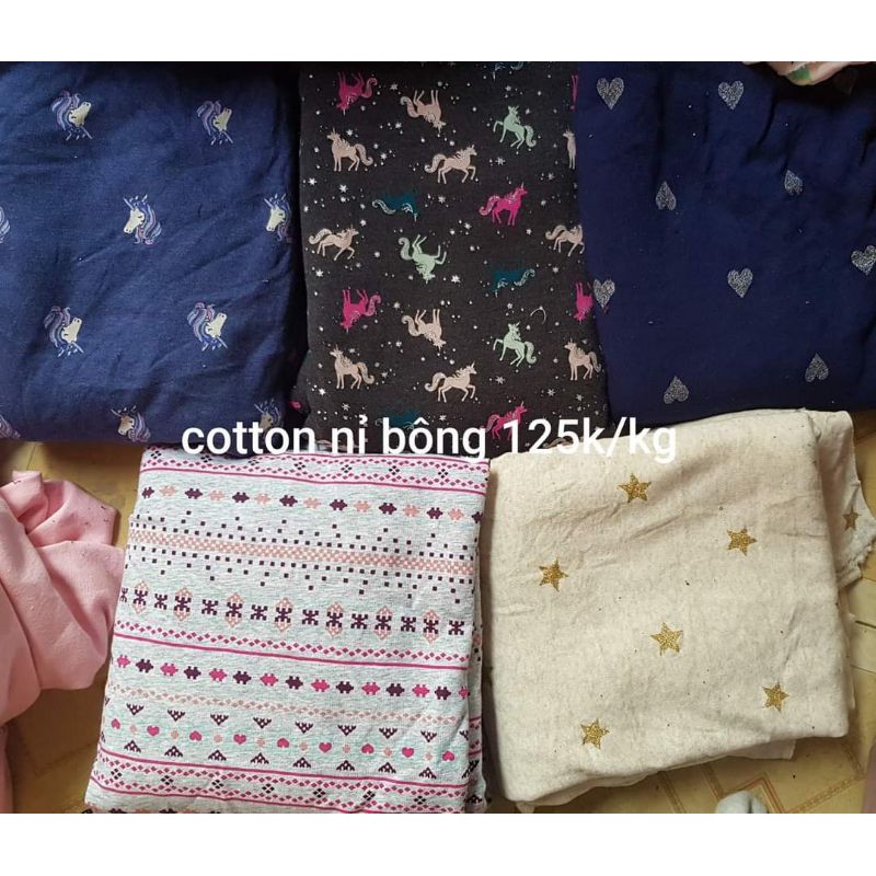 Vải cotton nỉ bông