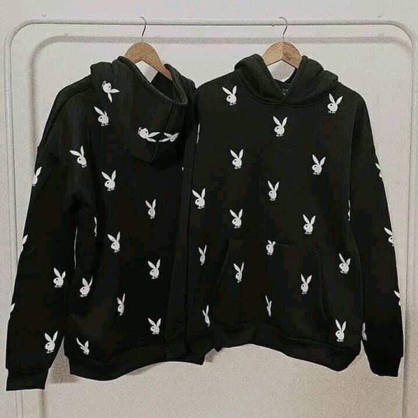 Áo Nỉ Hoodie hình thỏ toàn thân Dài Tay Unisex Form Rộng Thời Trang Nam Nữ Phong Cách Hàn Quốc - ZADOLA FASHION