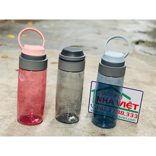 Bình nước bằng nhựa Tritan 550ml LocknLock One Touch Sport ABF762
