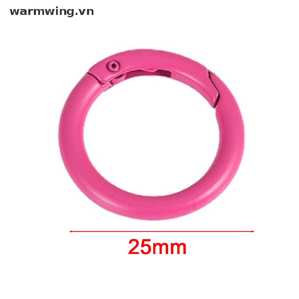 Set 10 Móc Khóa Carabiner Tròn Bằng Kim Loại
