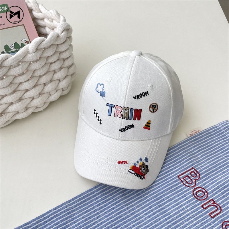Mũ Lưỡi Trai Thêu Chữ Tiếng Anh Thời Trang Cá Tính Dành Cho Bé 2-6 Tuổi