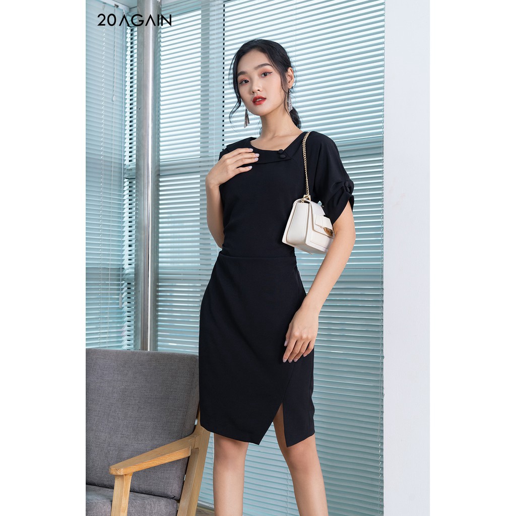 Đầm thiết kế Peplum 92WEAR dáng ôm body nhún eo DOA0981