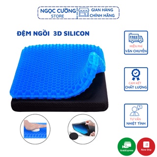 Đệm ngồi 3D cao cấp, nệm lót ghế gel tổ ong thoáng khí, bảo vệ cột sống dành cho người hay ngồi làm việc
