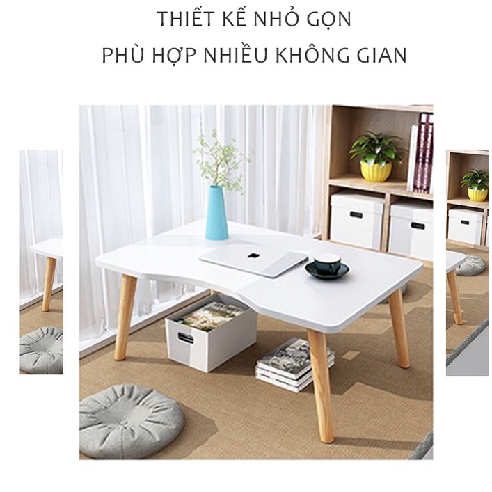 Bàn trà bàn cafe ban học mini ngồi bệt màu vàng - gp177