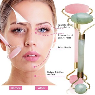 Mát xa mặt Guasha Facial Beauty Massage Tool Jade Roller Face Massager