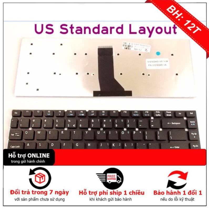[BH12TH] Bàn Phím Laptop Acer Aspire 3830 3830G 3830T 3830TG 4755 4755G 4830 4830T 4830G 4830TG 4830Z (Đen)