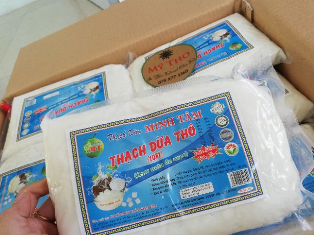 Thạch dừa khô Minh Tâm hàng loại 1 KL 1kg, kèm hương