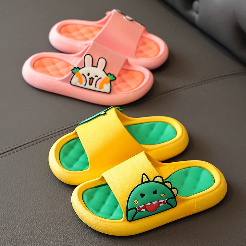 Dép SANITKUN mang trong nhà chống trượt họa tiết hoạt hình xinh xắn đáng yêu dành cho trẻ em