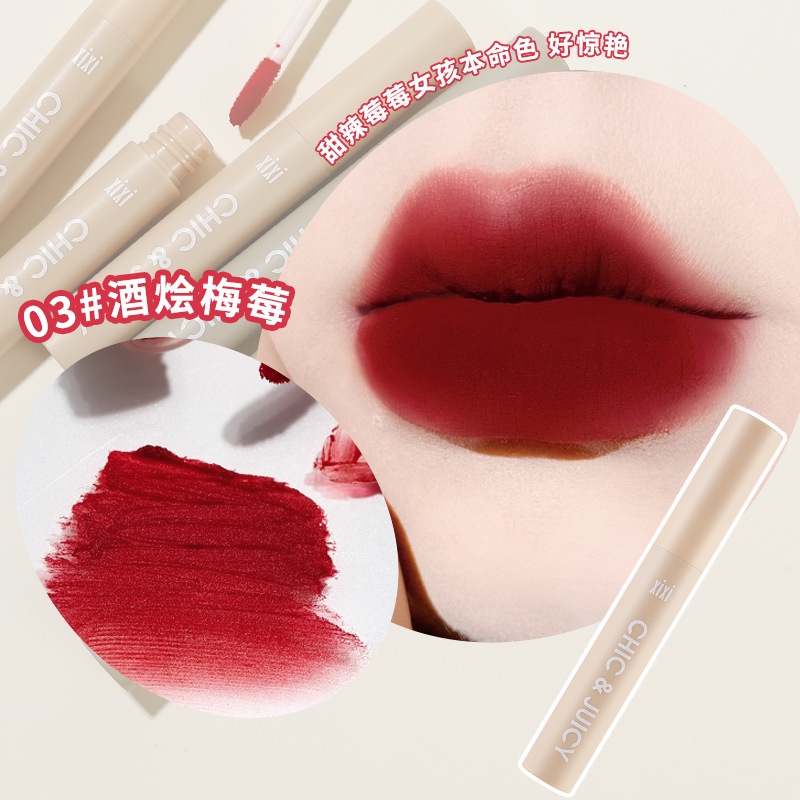 Son Môi Xixi 10 Màu Tùy Chọn Chống Thấm Nước Cao Cấp