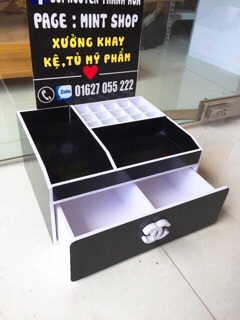 Kệ mỹ phẩm 25cm đen