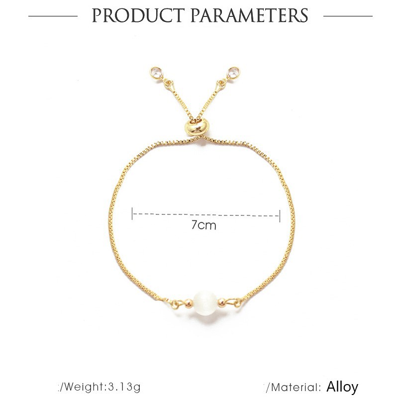 Vòng tay đá Opal tùy chỉnh sang trọng ephong cách Hàn Quốc