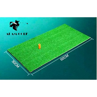 Residential Practice Golf Hitting Mat with Removable Rubber Tee Holder for Indoor Outdoor