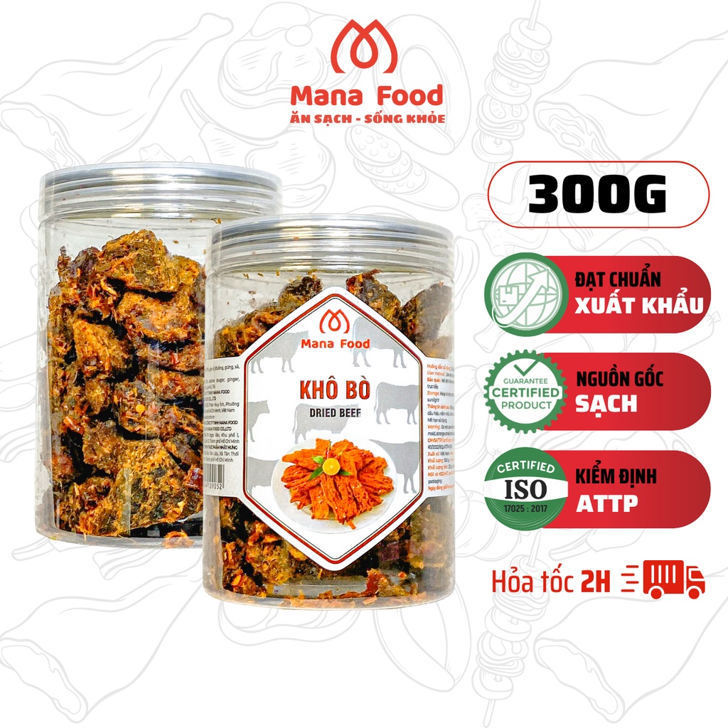 Khô Bò Viên Mana Food 300G