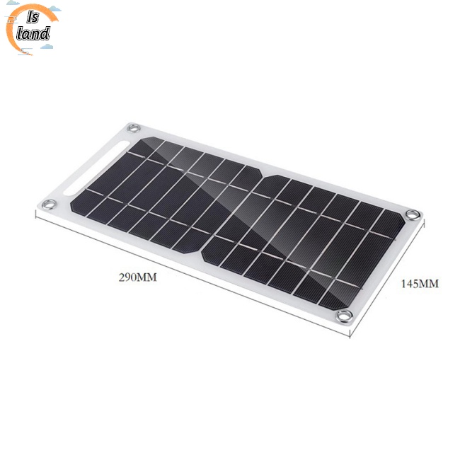 Tấm Sạc Pin Năng Lượng Mặt Trời 6w 5v Cổng Usb Linh Hoạt Tiện Dụng Mang Theo Du Lịch / Cắm Trại