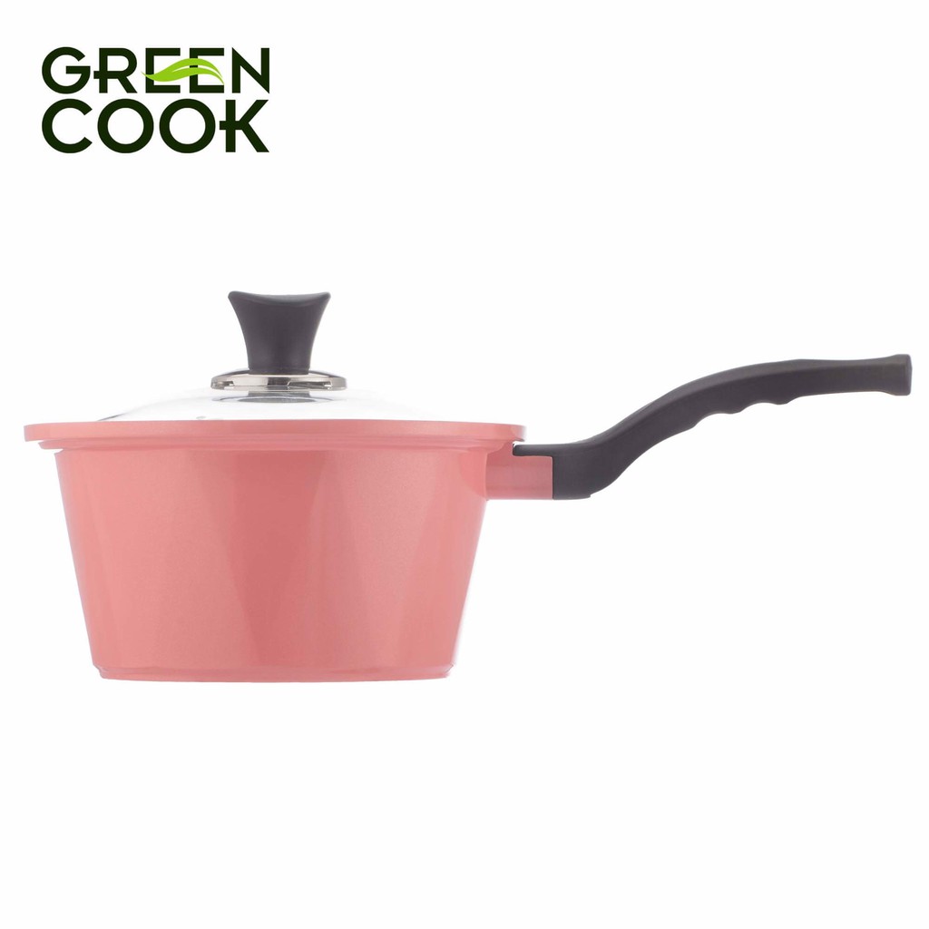 Nồi đúc ceramic vân đá đáy từ 18cm Green Cook GCS02-18IH